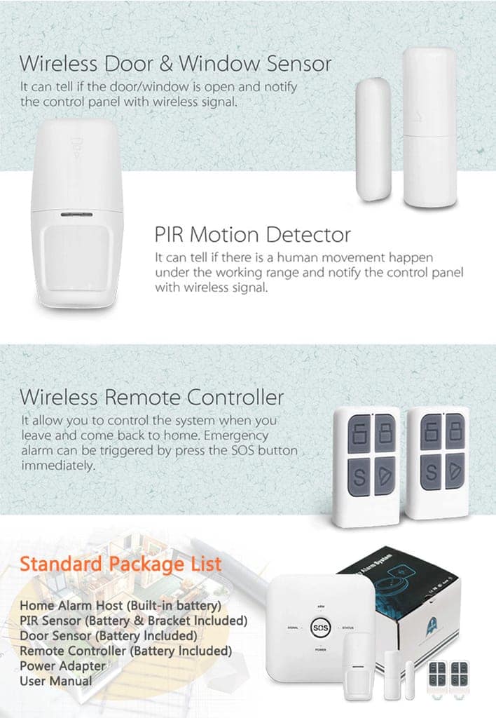 AUSHA Smart Door & Motion Alarm Security Kit | App Control, PIR Sensor, 85dB Siren view 10