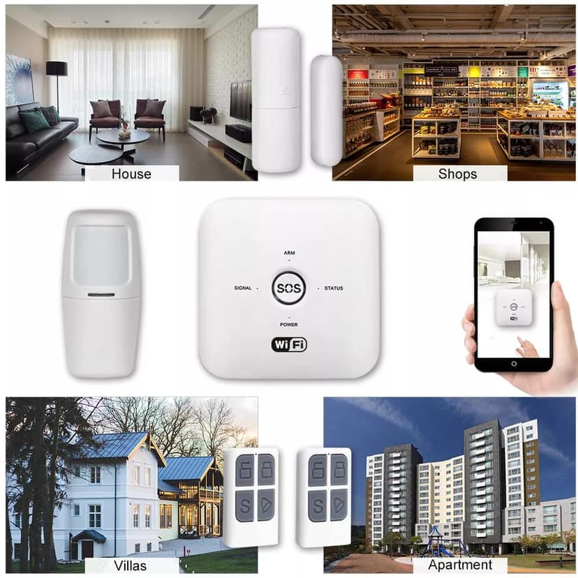 AUSHA Smart Door & Motion Alarm Security Kit | App Control, PIR Sensor, 85dB Siren view 9