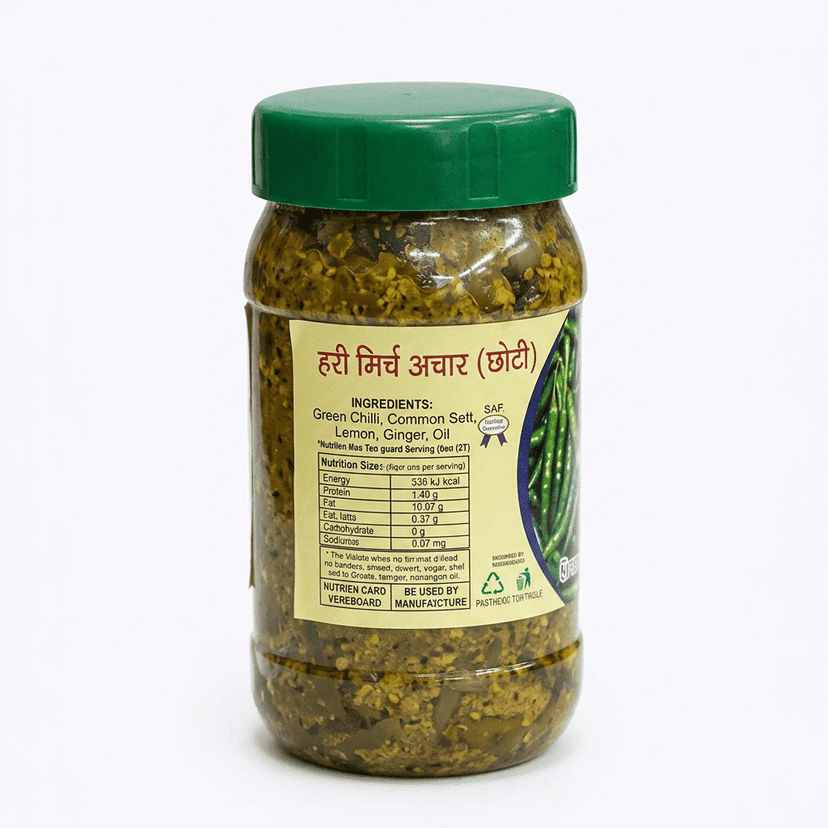 Shri Krishna Green Chilli Pickle (Small) view 2