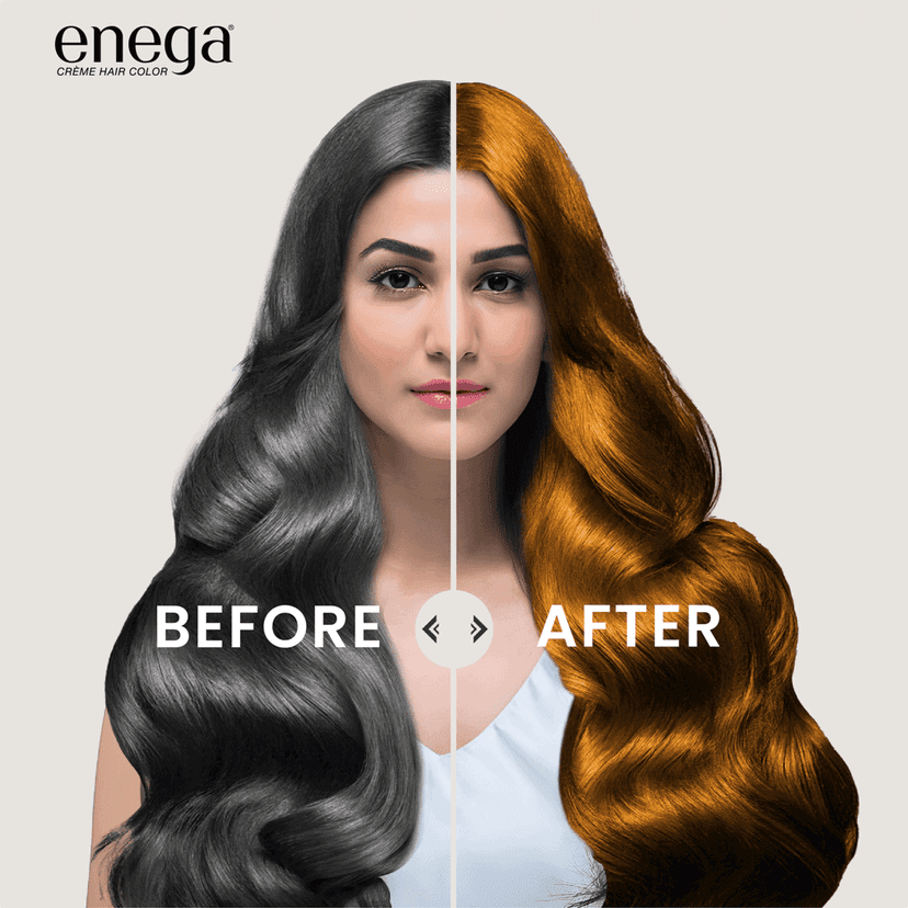 Enega Golden Blonde Hair Color Cream - 120ml | No Ammonia | With Argan Oil & Green Tea Extract | Nourishing & Long-Lasting view 8