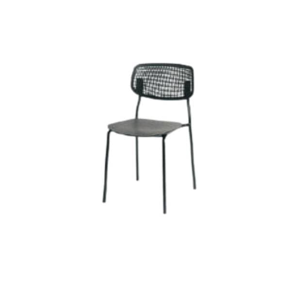 Espresso - Seat & Perforated Back In Single Peace Virgin Moulded PP With 16 Gaze of MS Pc In Wood Finish (CS-Ace)