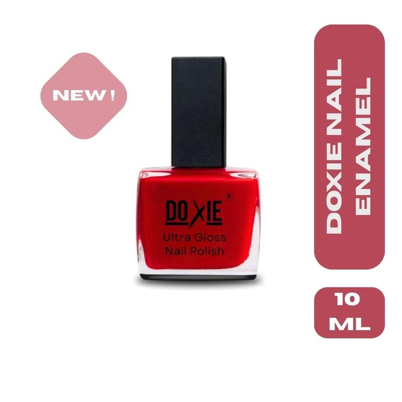 Doxie Nail Enamel-Salon-Perfect Finish|No UV Needed|Long-Lasting|High Pigment|Full-Coverage Color|For Girls/Women