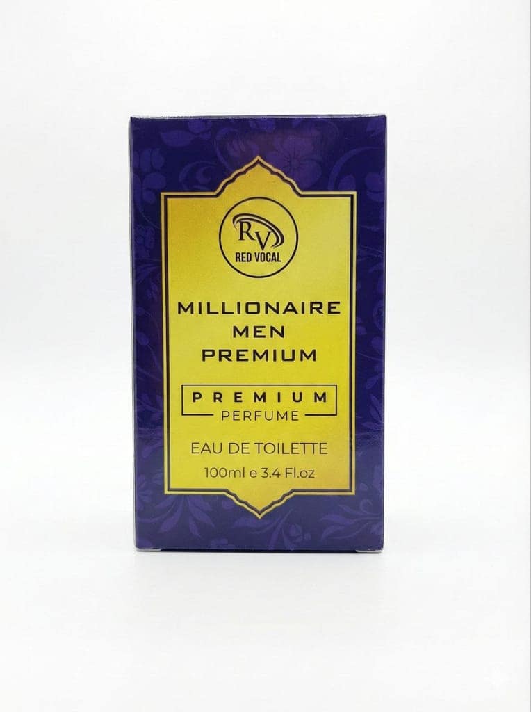 Red Vocal Millionaire Eau De Toilette for Men 100ml | Fresh Citrus, Spicy & Woody Notes | Long-Lasting Luxury Fragrance view 3