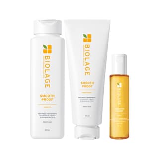 Biolage Smooth Proof Anti-Frizz 3-Step Regime|Up to 72HR Frizz Control| With Camellia Oil & Glycerin| For Dry and Frizzy Hair| For Women and Men| Vegan & Cruelty-Free Biolage Smooth Proof Anti-Frizz 3-Step Regime|Up to 72HR Frizz Control| With Camellia O