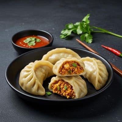 Paneer Momos Steamed