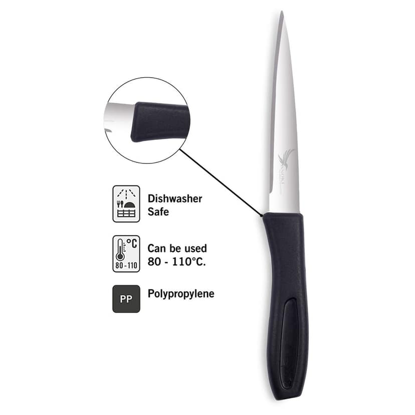 SNOKE® Stainless Steel Kitchen Knife For Home Use , Point Edge Knife , 1 piece , Silver view 2