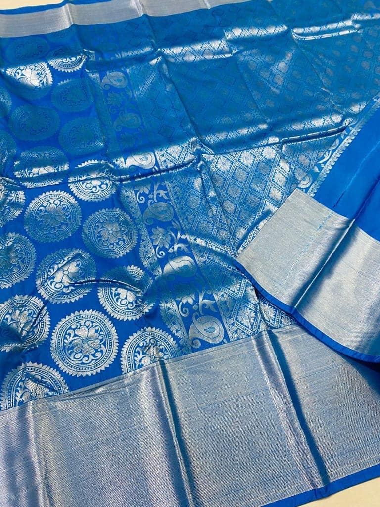 Semi silk saree view 2