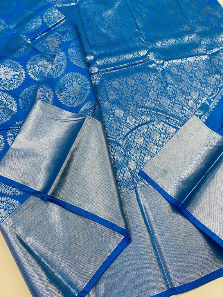 Semi silk saree view 3