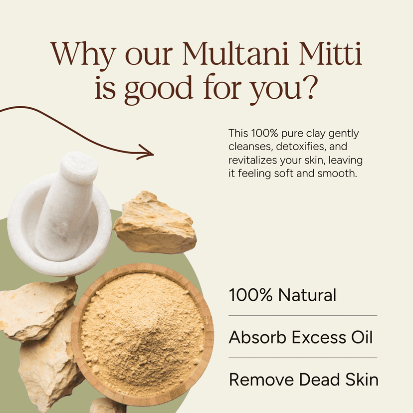 Multani Mitti Powder (Earth Fuller) - 100 Gm (pack of 2) view 3