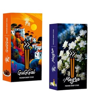 Shri Shriji Flam Guggal Dhoop Stick Combo � Aromatic Herbal Incense for Peaceful Ambience � Long-Lasting Fragrance for Pooja, Meditation, Relaxation & Home Use
