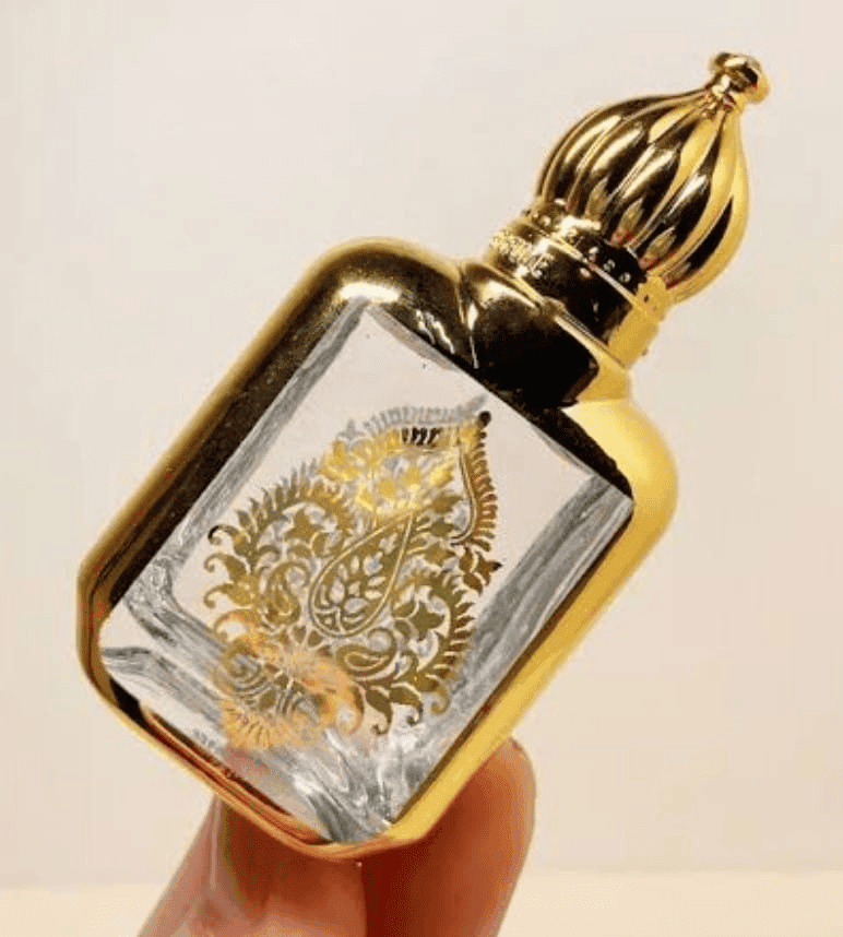 Mii Art Set of 2 Decorative 10ml Glass Fragrance Bottles with Gold Finish – Premium Empty Containers for Gifting view 5