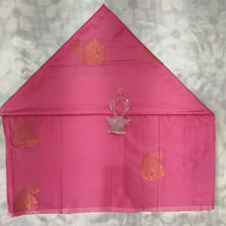 Soft Silk Saree with Blouse - Hot Pink