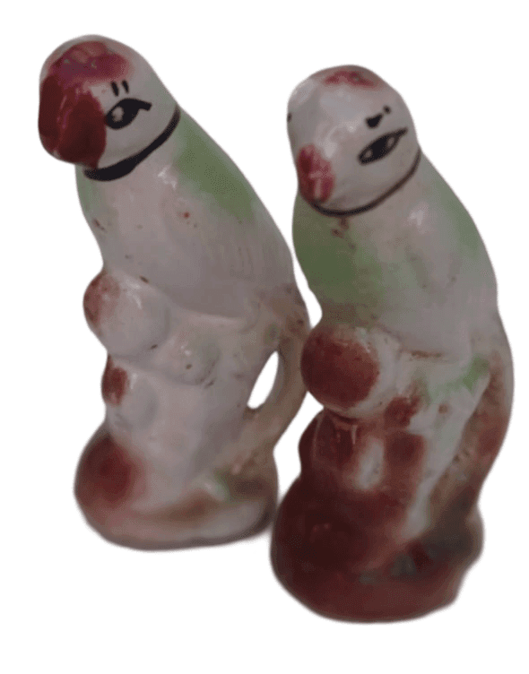 A Pair of Porcelain Love Birds view 2