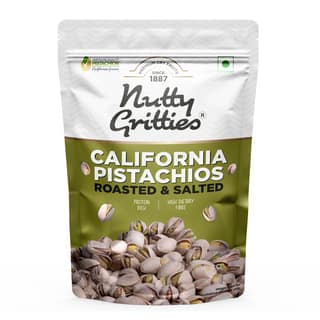 Nutty Gritties California Pistachios Roasted & Salted, 200 gm