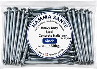 Heavy Duty Steel Concrete Nails 6 Inch | 6 Inch Concrete Nails | Hardened Steel Nails 6 Inch | Heavy Duty Wall Nails 6 Inch | Concrete Wall & Beam Nails