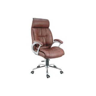Next to Boss - Leatherette Revolving Chair With Cushioned Handle & Metal Base (CS-L08-HB)
