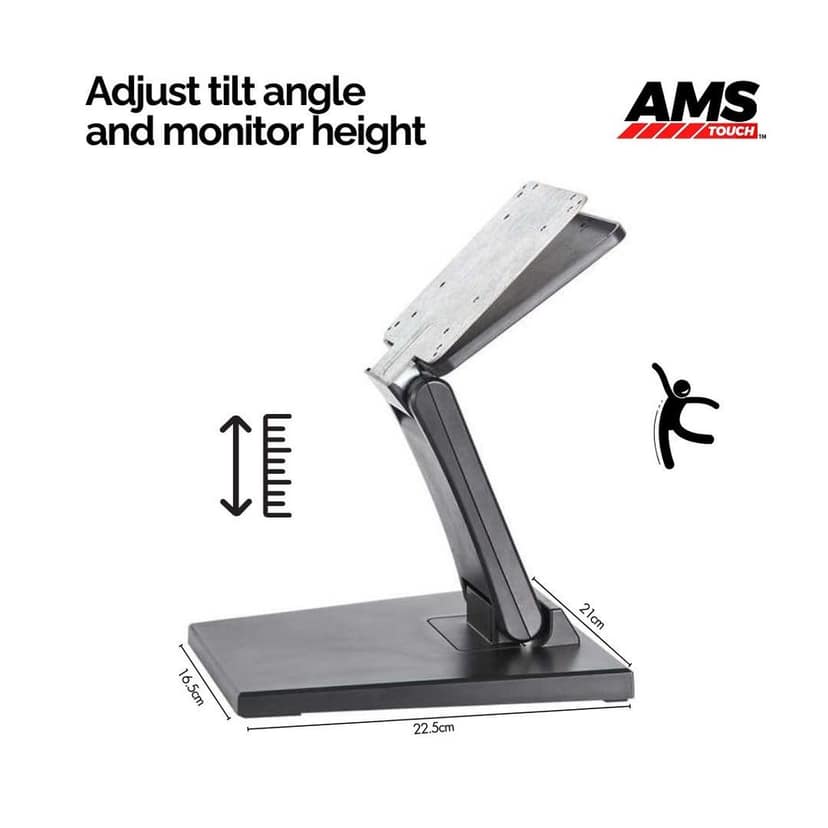AMS Touch Monitor Stand - Stable Desktop Stand for Touch Display | LED Monitor or All-in-One view 5