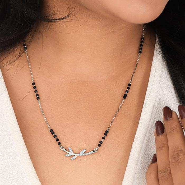 Silver Evergreen Mangalsutra view 2