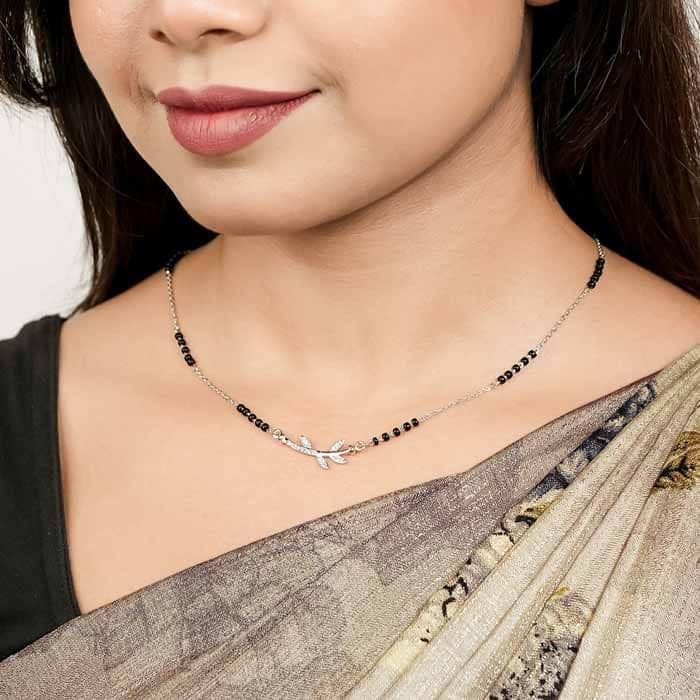 Silver Evergreen Mangalsutra view 3