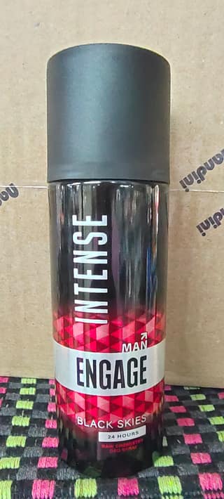 Engage intense black skies spray for men