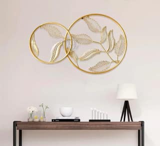 Metal Handcrafted Wall Hanging Wall Decor (24X16 Inch) Wall Art For Home Decoration. (iWART-24-white)