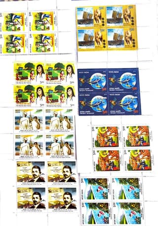 Shobhaphila's Block of 4 Year Pack Stamps of 2015 (49 Nos.)
