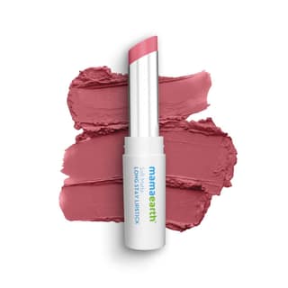 Mamaearth Soft Matte Long Stay Lipsticks with Jojoba Oil & Vitamin E for 12 Hour Long Stay - 04 Berry Nude - 3.5 g Mamaearth Soft Matte Long Stay Lipsticks with Jojoba Oil & Vitamin E for 12 Hour Long Stay - 04 Berry Nude - 3.5 g - PINK / 1 count (pack o