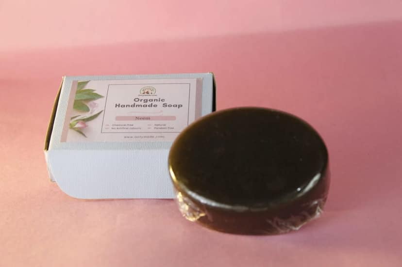 Neem Organic Homemade Soap: Chemical-Free Luxury for Radiant Skin and Eco-Friendly Living view 3