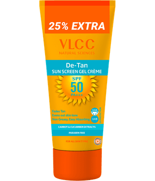 Vlcc De Tan Spf 50 Pa+++ Sunscreengel Cream 100G For Sun Protection