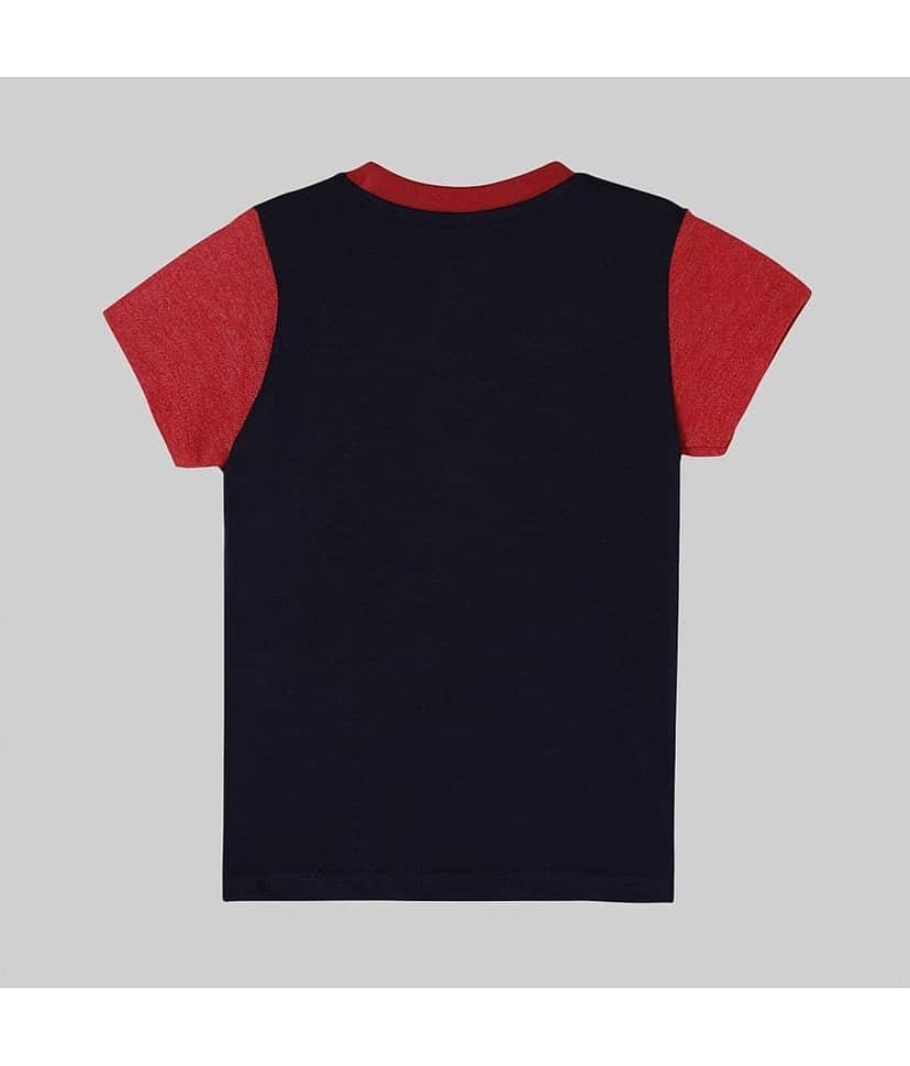 ETCHED DESIGN Pack of 1 Boys Cotton T-Shirt & Shorts Set ( Multicolor ) view 3