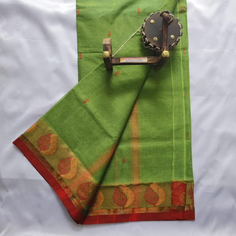 Pure Cotton Saree with Blouse view 3