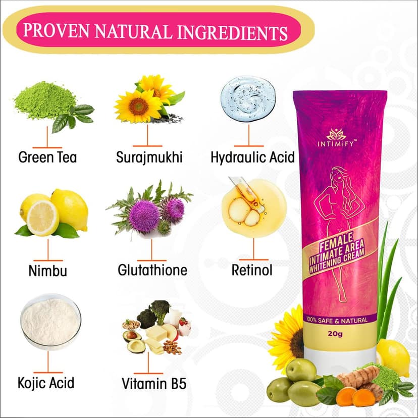 Intimify Female Intimate Area Whitening Cream, intimate lubricant, intimate hygine, intimate lightening cream, intimate care view 3