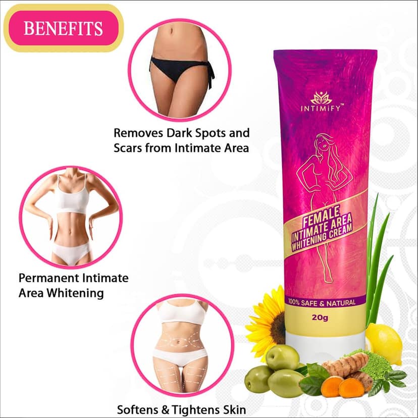 Intimify Female Intimate Area Whitening Cream, intimate lubricant, intimate hygine, intimate lightening cream, intimate care view 4