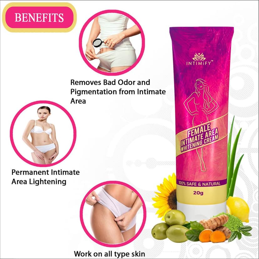 Intimify Female Intimate Area Whitening Cream, intimate lubricant, intimate hygine, intimate lightening cream, intimate care view 5