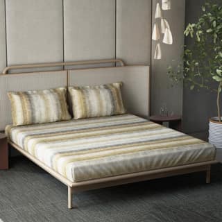 DDECOR - Esteem Collection 100% Cotton Abstract Pattern 210TC Super King |274 CM X 274 CM| Beige