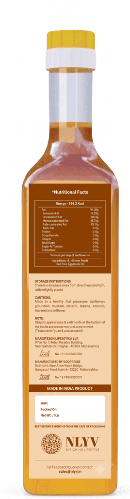 Wood-Pressed Sunflower Oil (1L) view 2