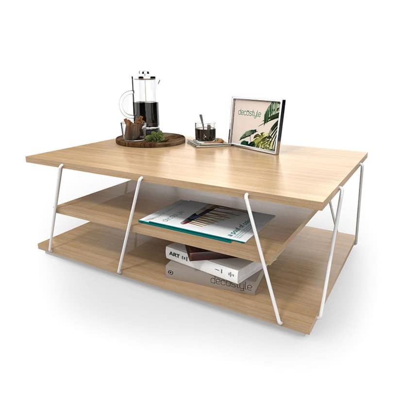 DECOSTYLE COFFEE TABLE WIRE S DWR111 UTS URBAN TEAK 92X43X62CM view 2