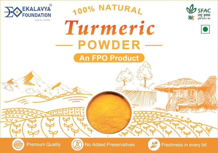 100% Natural Turmeric Powder - 500 gm view 2