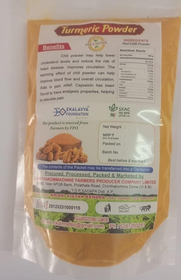 100% Natural Turmeric Powder - 500 gm view 3