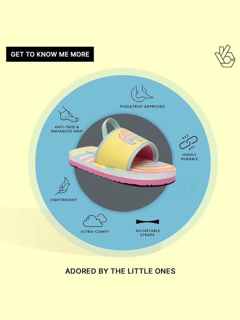 Premium Lolly Pop Artistic Sliders - Yellow (Unisex) view 10