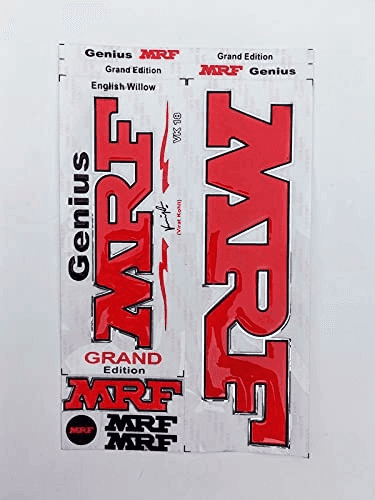 TEKNAXO | MRF 2020 3D Embossed VIRAT KOHLI VK18 Edition Model Cricket Bat Sticker Full Set