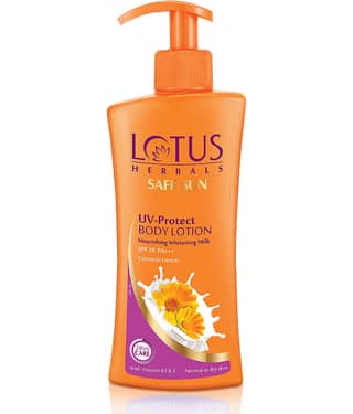 Lotus Herbals Safe Sun Uv Protect Body Lotion Spf-25, 250ml