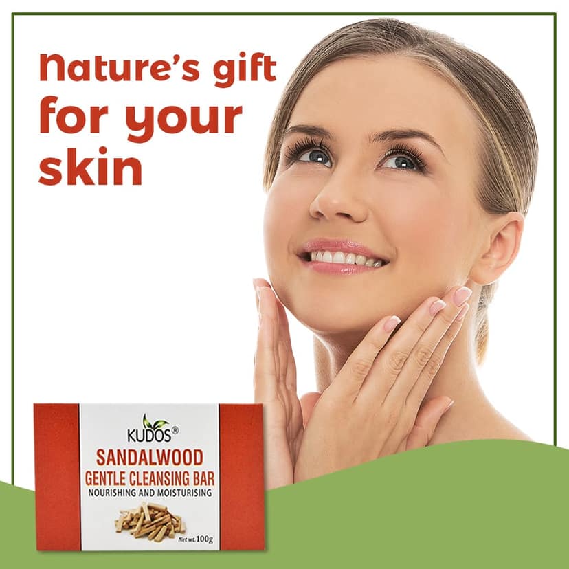 Kudos Sandalwood Soap | 1oogm view 6