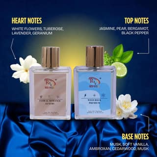 Red Vocal Floral Romance Luxury with Wild Rock Premium Eau de Parfum Combo (Set of 2) 100ml Each