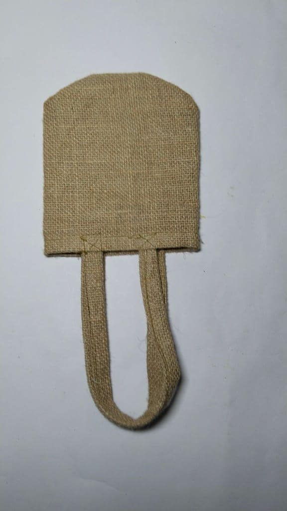 Mini Jute Tote Bag view 5