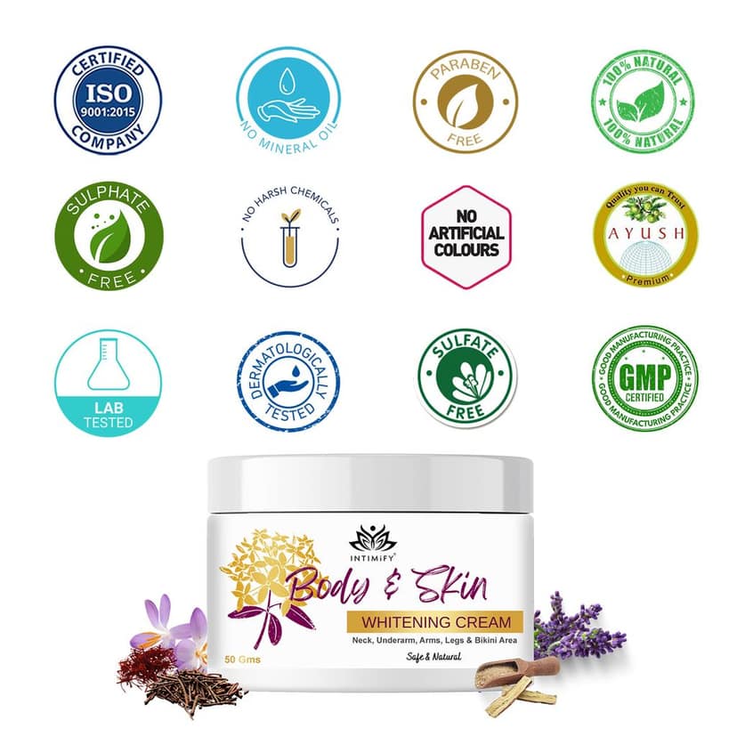Intimify Body whitening cream, face whitening cream, skin whitening cream, skin shine, (50 gms) view 6