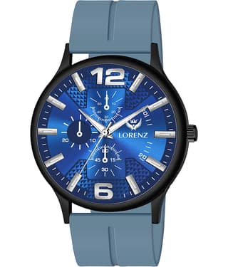 Lorenz Blue Silicon Analog Men's Watch