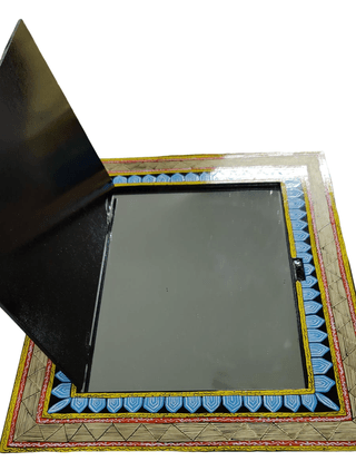 Exquisite Tikuli Painting Mirror - Dual-Purpose Decorative Wall Piece