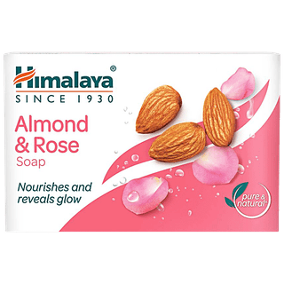Himalaya Almond & Rose Soap, Moisturizes & Cools Skin, 125 g