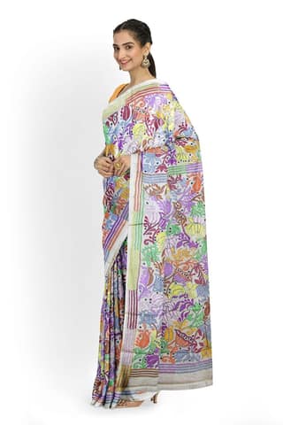 Embroidered Silk Saree